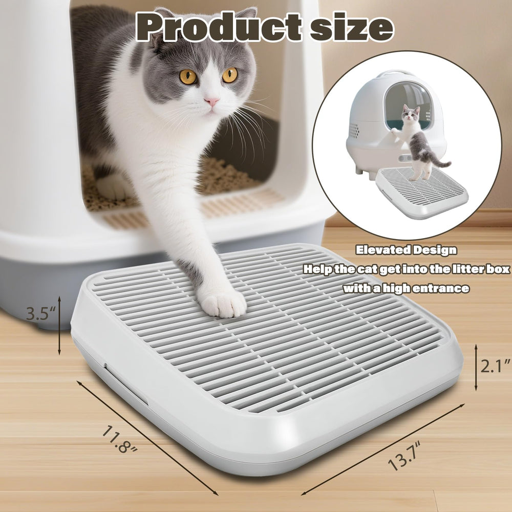 Midollarle litter-box fit flexible design: adapts to most box shapes and heights.