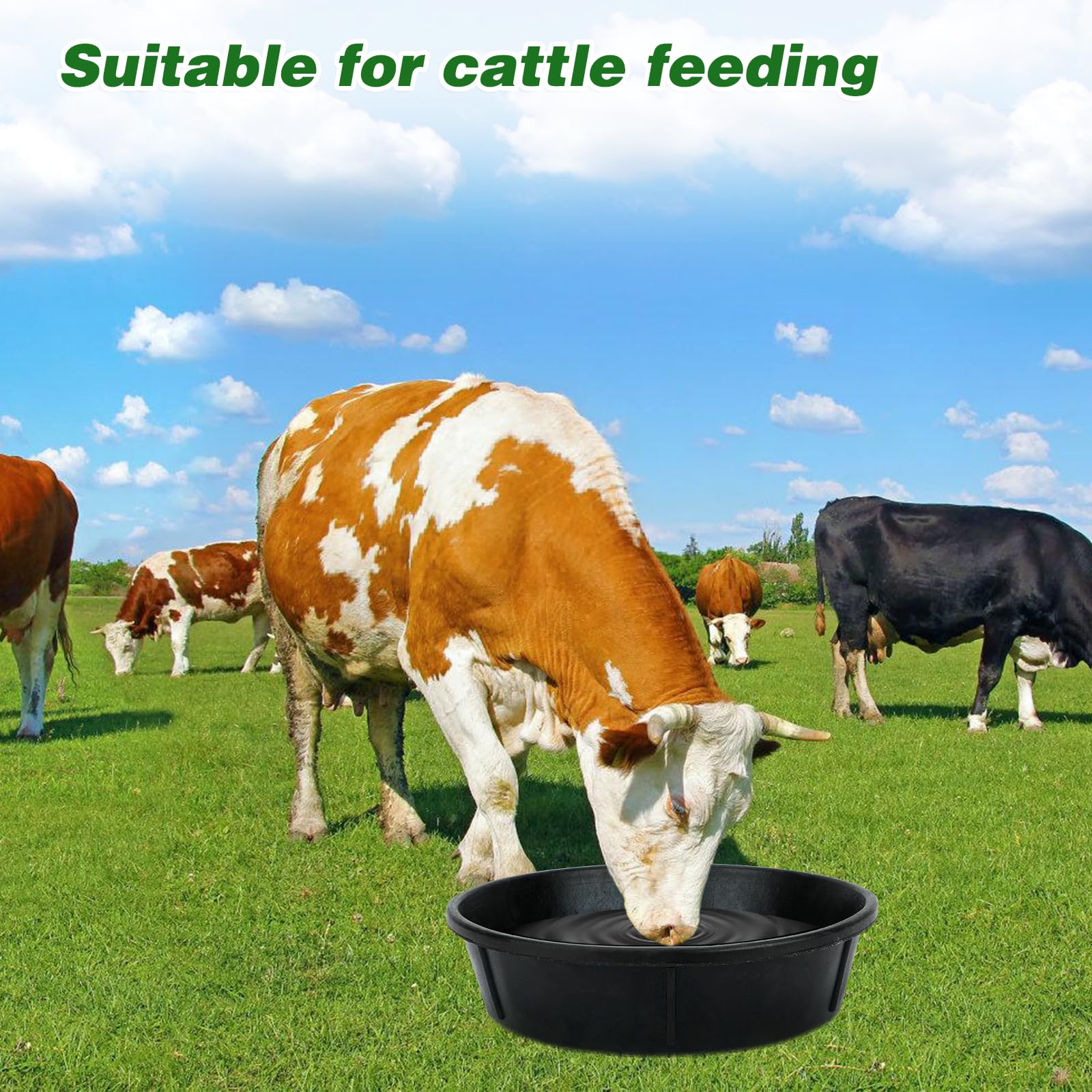 Midollarle rubber feeder pan easy-clean smooth surface after feeding