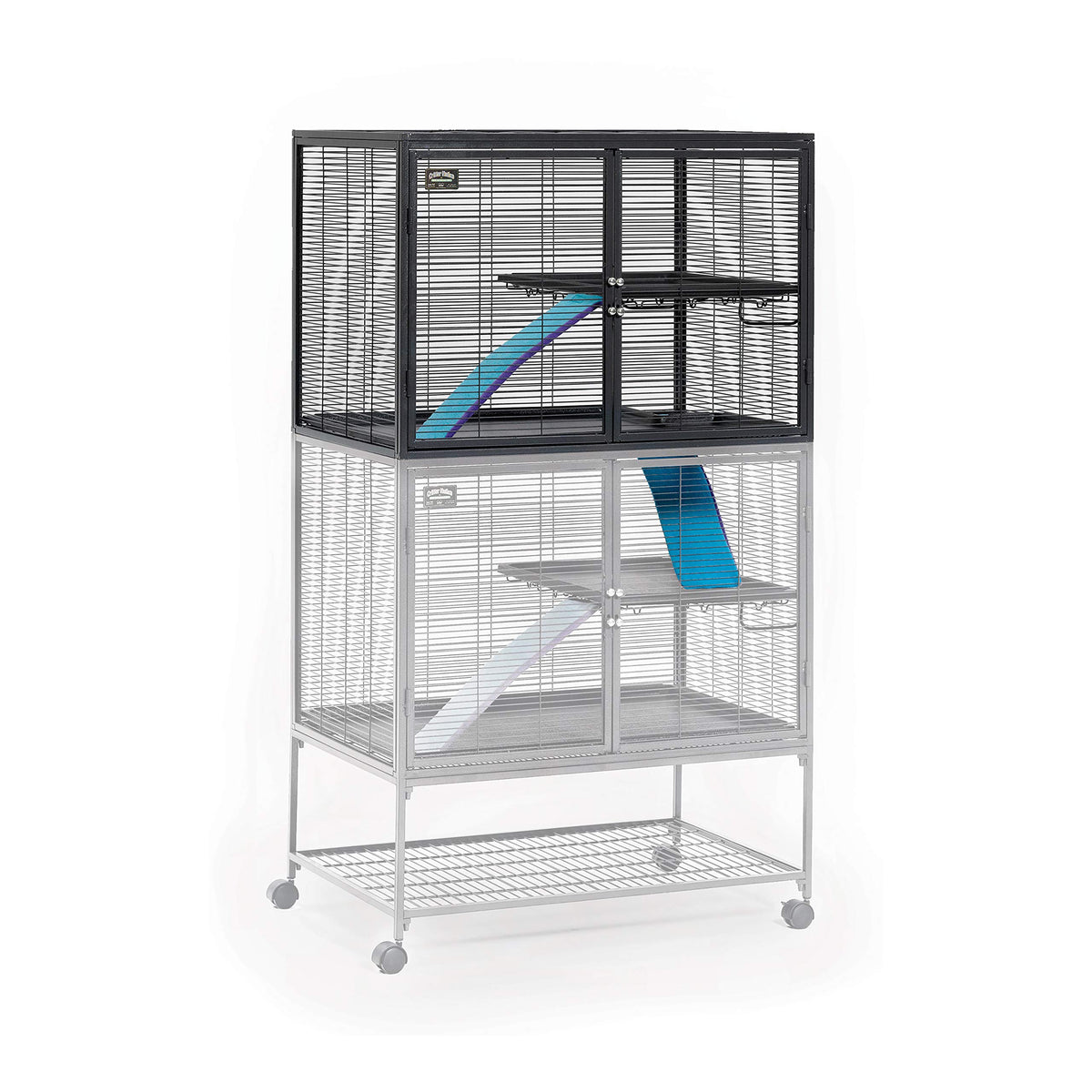 MidWest Critter Nation Add-On Unit with full-width doors for easy cleaning and feeding.