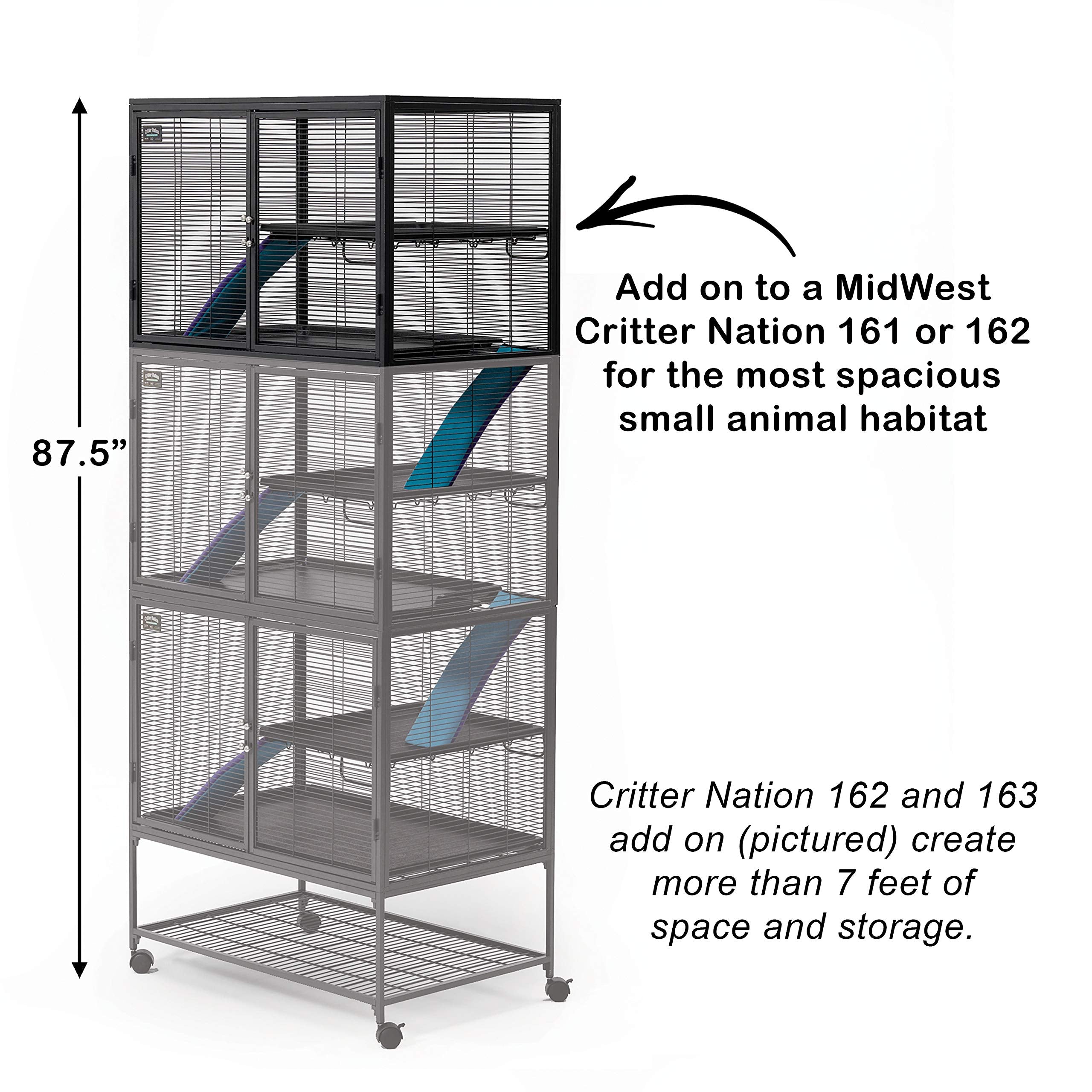 MidWest Critter Nation Add-On Unit shows durable construction for long-lasting pet housing.