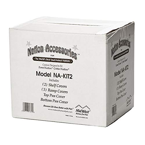 MidWest Ferret Nation Kit 2 machine washable covers for easy upkeep.