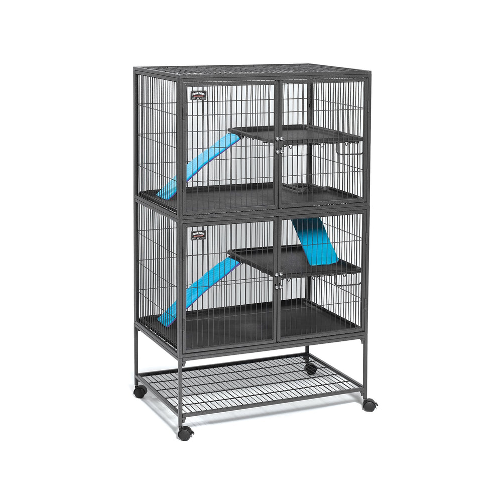 MidWest Ferret Nation Double Unit with full-width doors for easy cleaning