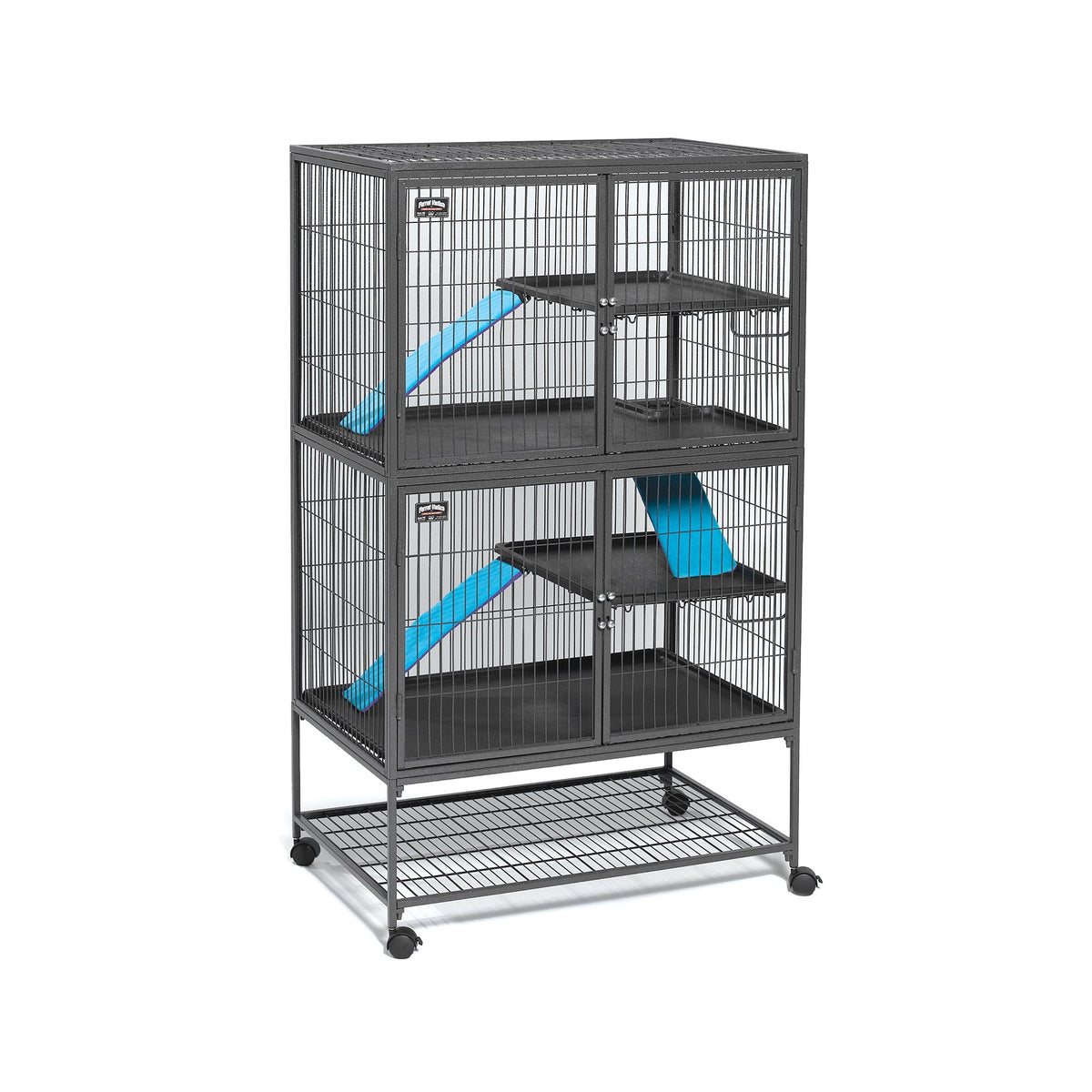 MidWest Ferret Nation Double Unit with full-width doors for easy cleaning