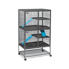 MidWest Ferret Nation Double Unit with full-width doors for easy cleaning