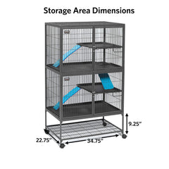 MidWest Ferret Nation durable locking casters for mobility and security