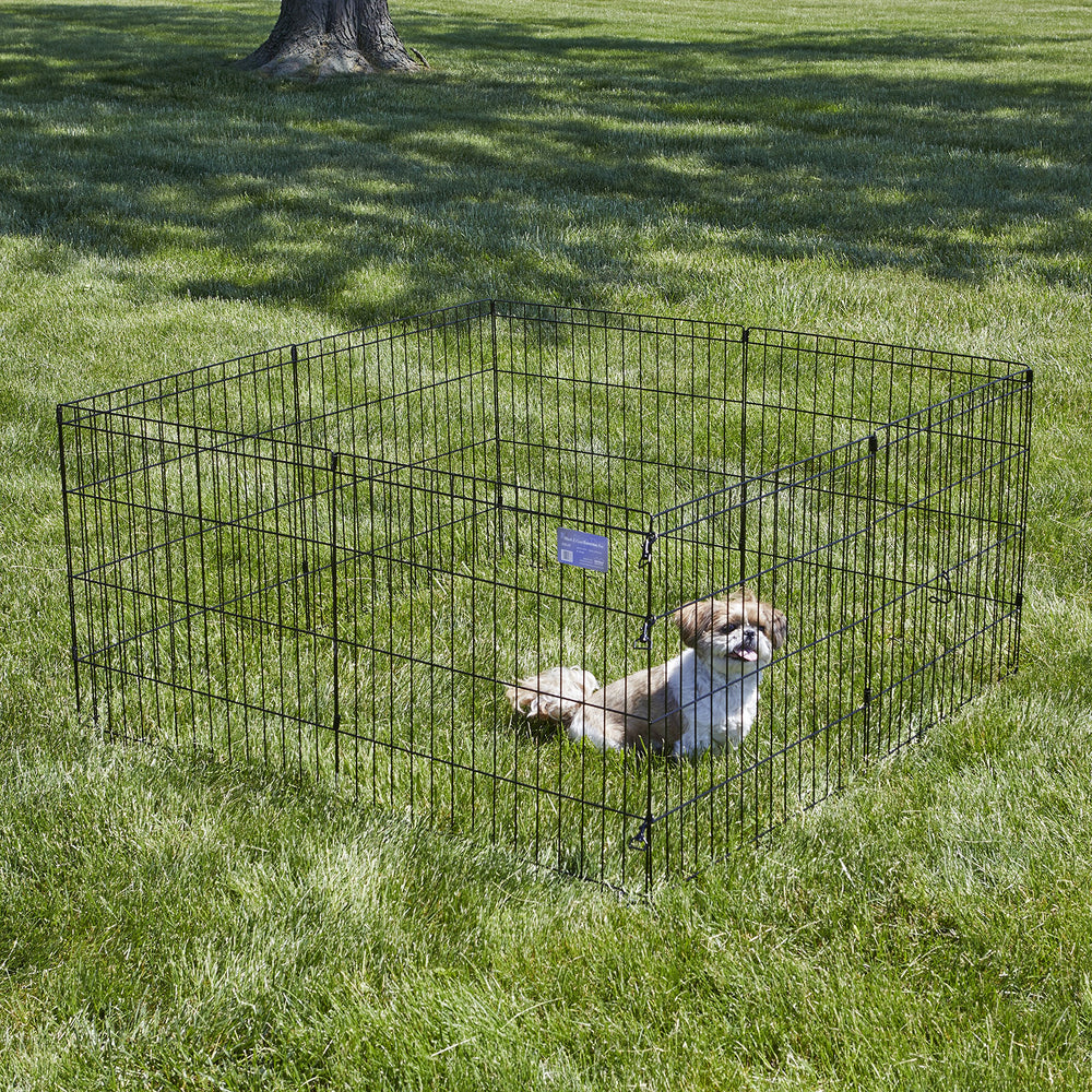 MidWest Homes for Pets 16 sq ft play area offers ample space for pets.