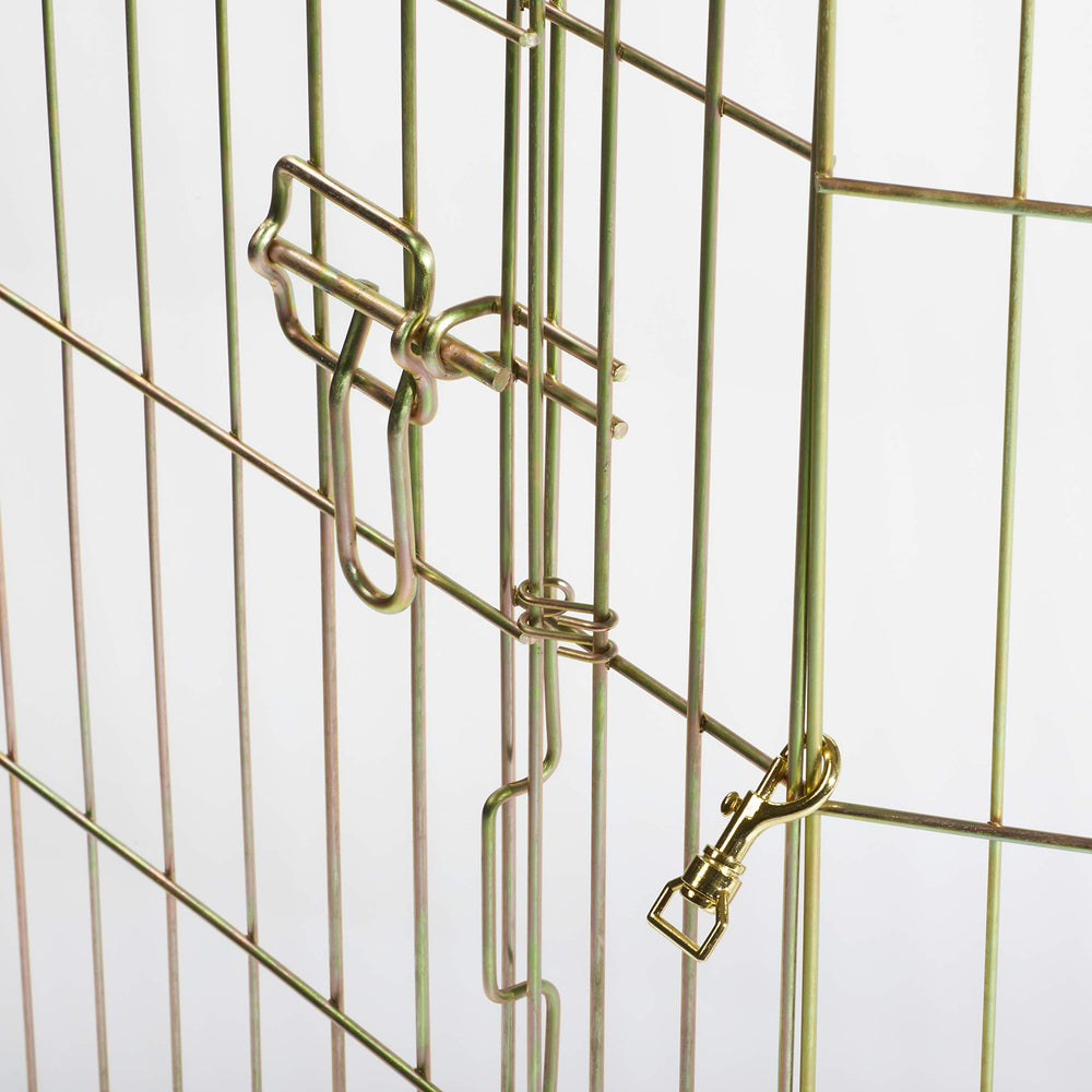 MidWest Homes for Pets 24-inch exercise pen crate attachment expands living space.