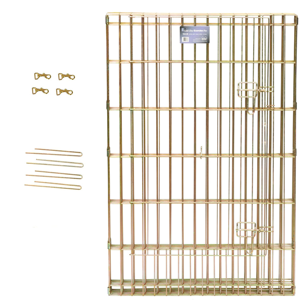MidWest Homes for Pets 24-inch exercise pen large door opening for easy entry.