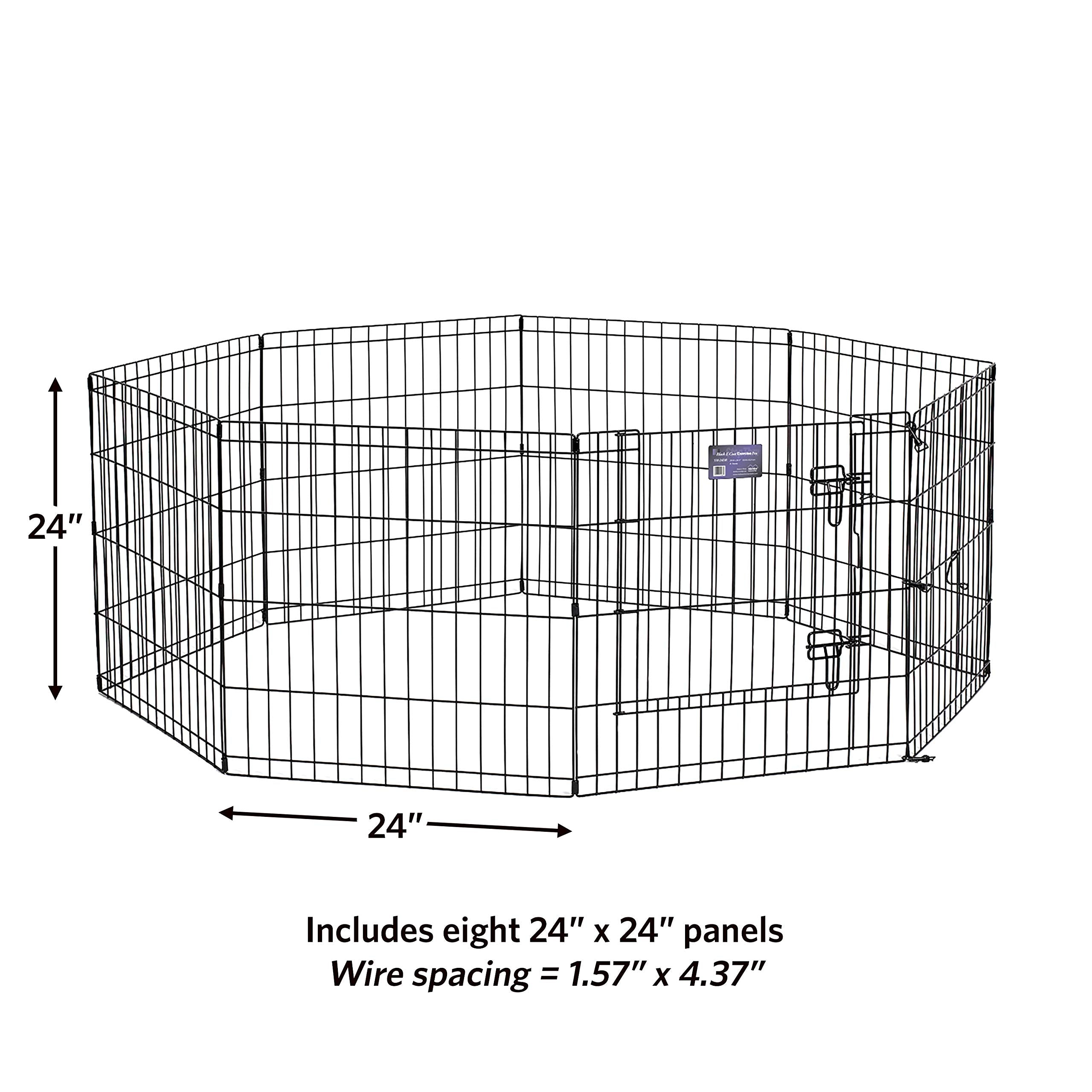MidWest Homes for Pets 24-Inch Exercise Pen precision-welded design for long-lasting daily use