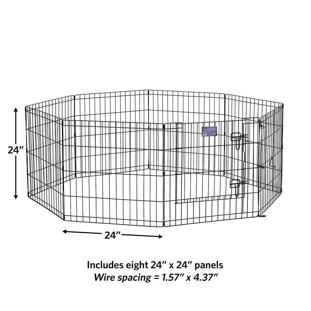 MidWest Homes for Pets 24-Inch Exercise Pen precision-welded design for long-lasting daily use