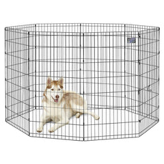 MidWest 48-inch exercise pen 16 sq ft play area for safe indoor use