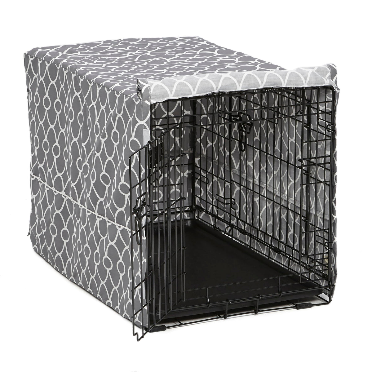 MidWest Homes for Pets crate cover with teflon protector resists stains for easy cleanup