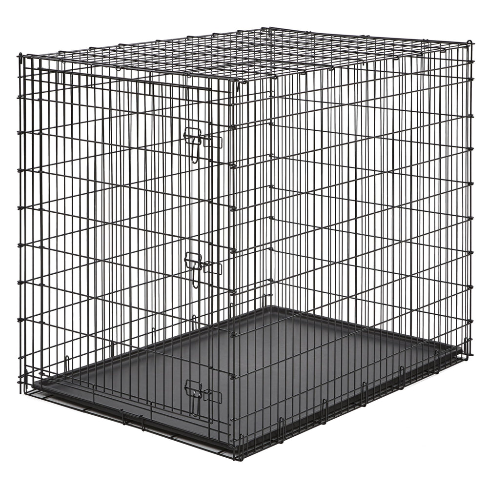 MidWest Homes for Pets drop-pin construction with reinforced L-bar increases stability.