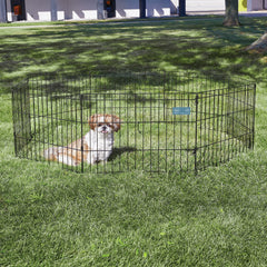 MidWest Homes for Pets exercise pen flat-fold design enables easy transport
