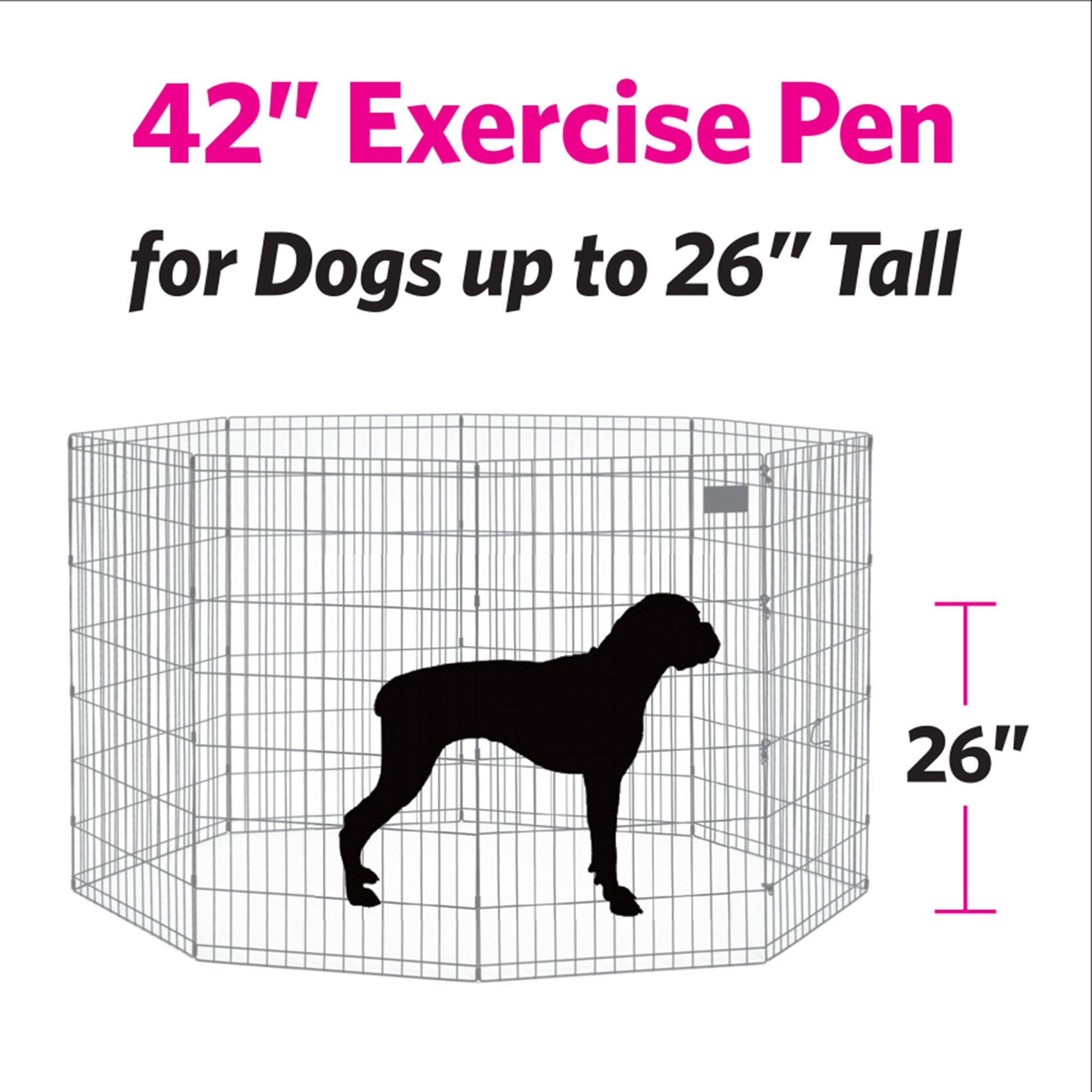 MidWest Homes for Pets exercise pen used as a gate to safely guide pets.