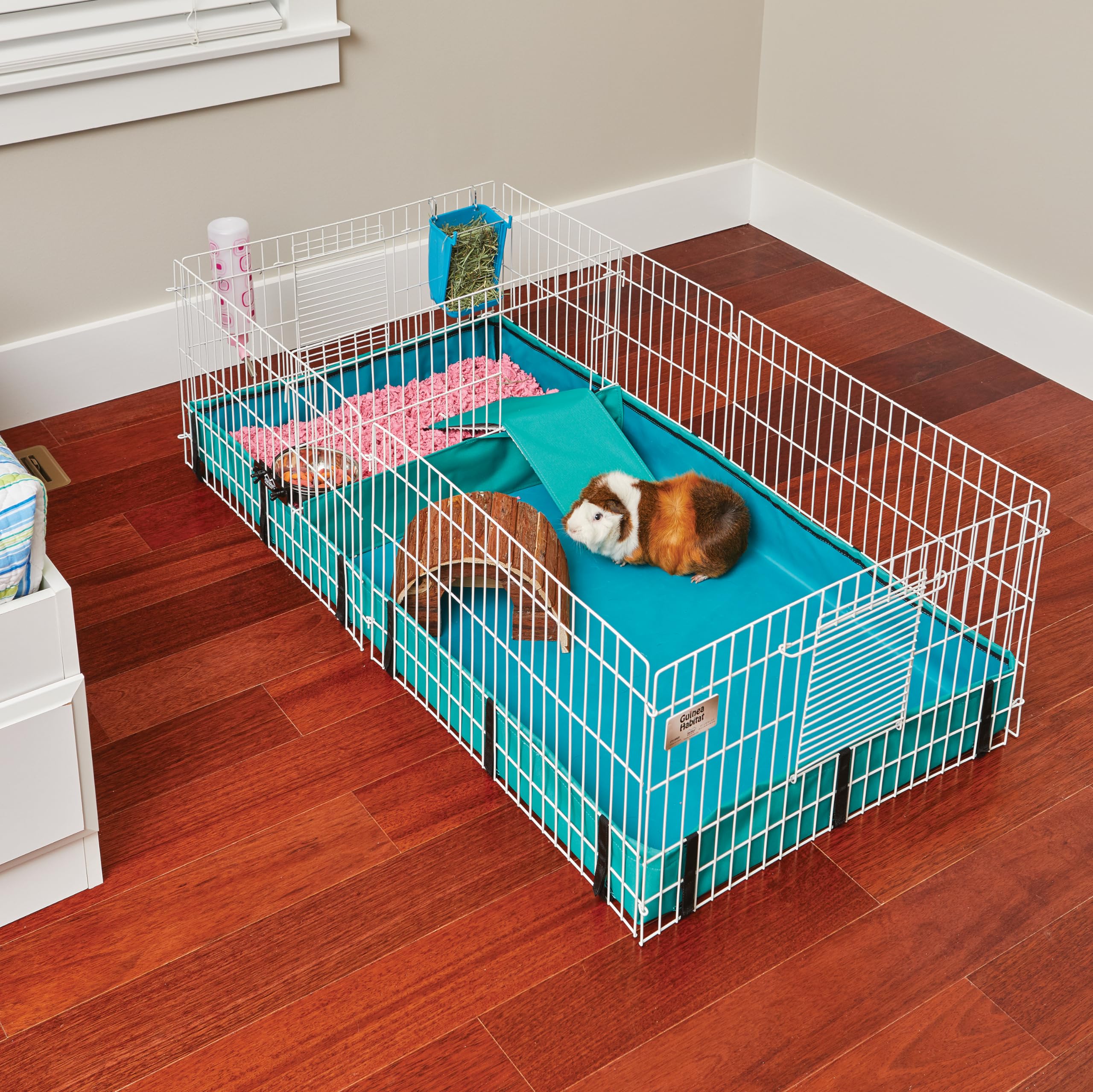 MidWest Homes for Pets Guinea Habitat Plus offers 8 sq ft of living space.