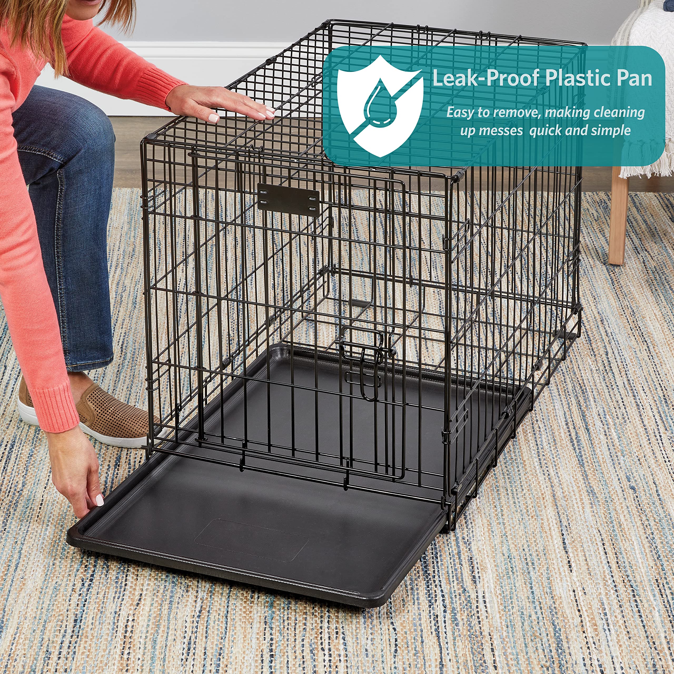 iCrate divider panel grows with your puppy to full size.