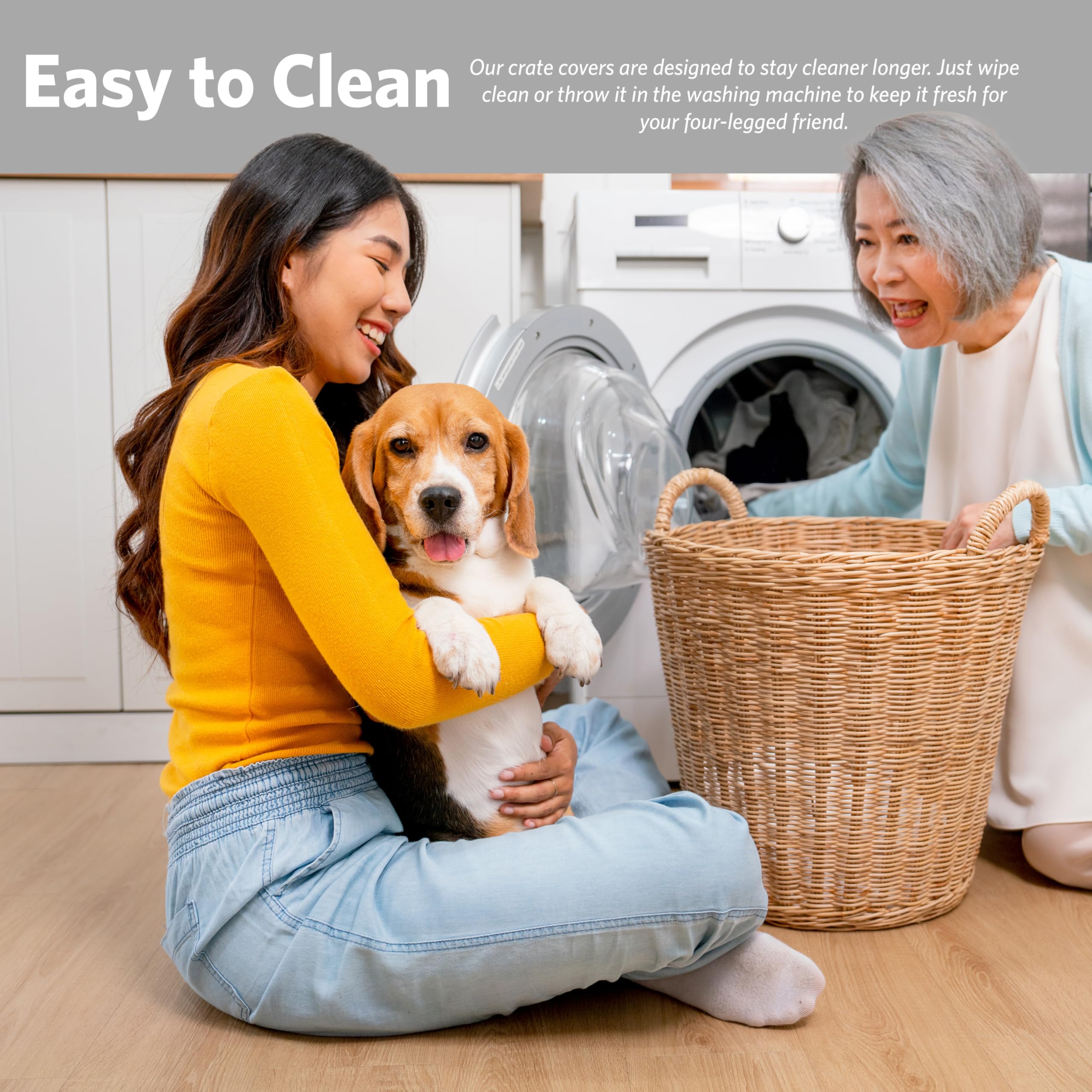 MidWest Homes for Pets crate cover machine washable for easy cleaning