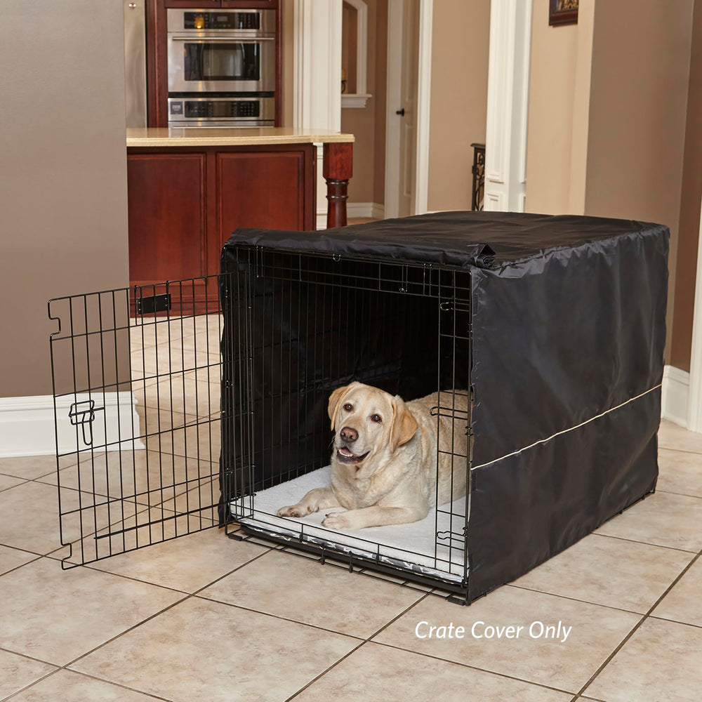 MidWest Homes for Pets crate cover side vent view improves airflow