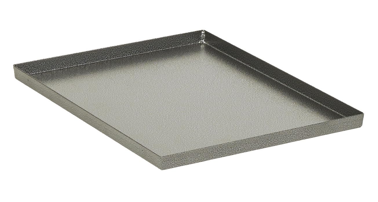 MidWest metal crate pan for 24-inch crates, durable tray simplifies cleanups after accidents.
