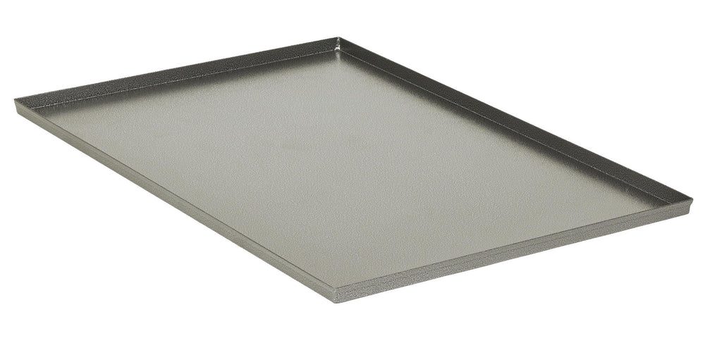 MidWest Homes for Pets metal crate replacement pan in-crate provides a clean, leak-proof base.