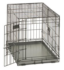 MidWest replacement pan for 30-inch crate, side view emphasizes depth and edges