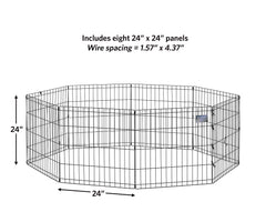 MidWest Homes for Pets no-door design enhances security during playtime.