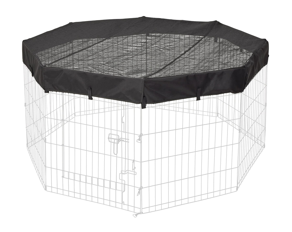 MidWest Homes for Pets octagon mesh top view provides shade and insect protection.