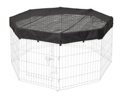 MidWest Homes for Pets octagon mesh top view provides shade and insect protection.