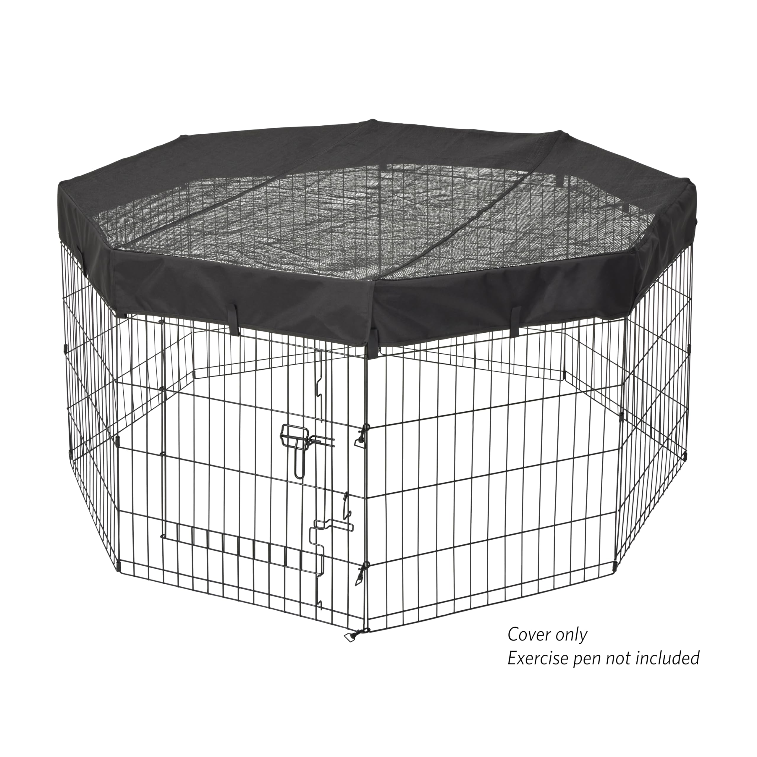 MidWest Homes for Pets octagon mesh top closeup shows durable sun shade for pets.