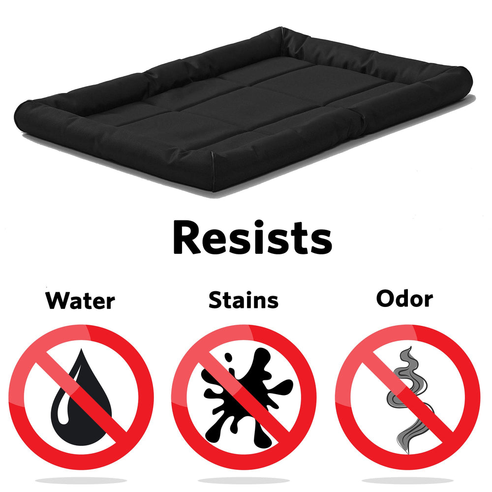 Bolstered edges provide head and neck support for comfortable naps