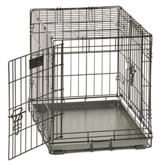 Replacement pan for MidWest crates, leak-proof design helps protect floors.