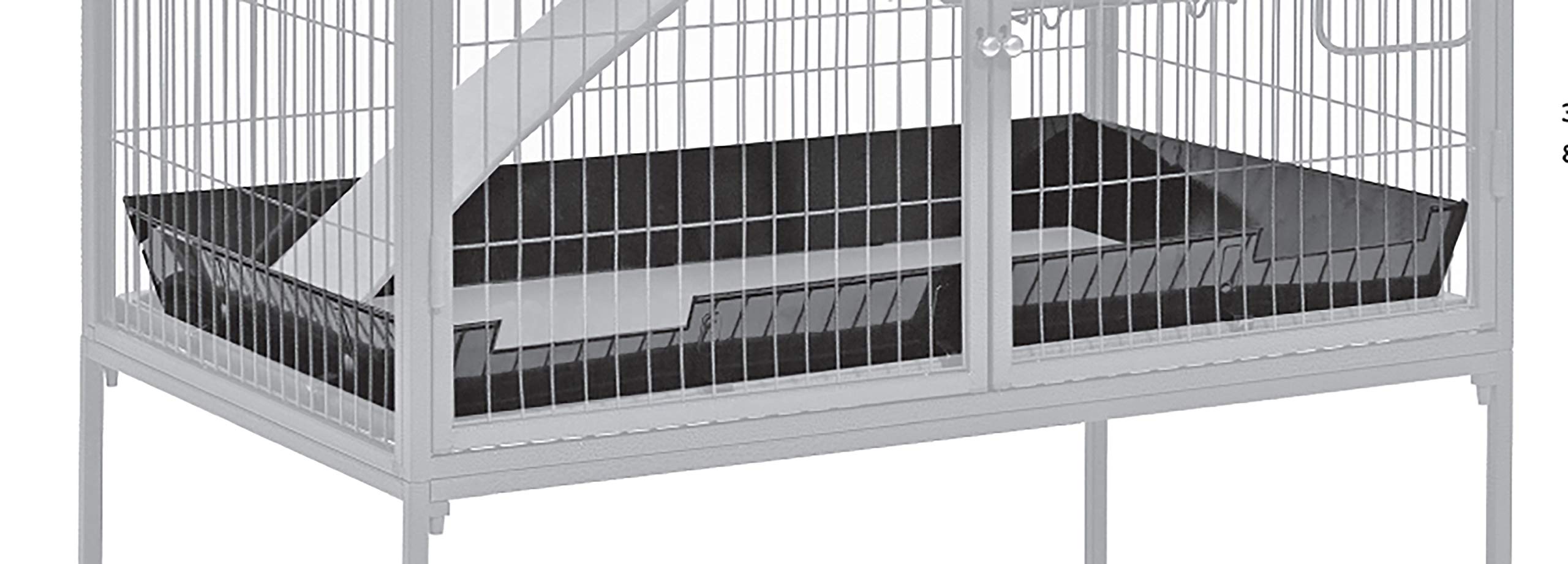 MidWest Homes for Pets scatter guard features steel construction with black e-coat and 1-year warranty