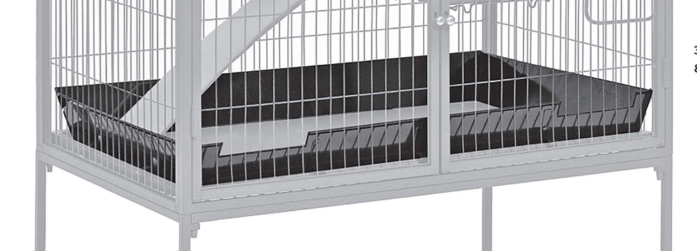 MidWest Homes for Pets scatter guard features steel construction with black e-coat and 1-year warranty