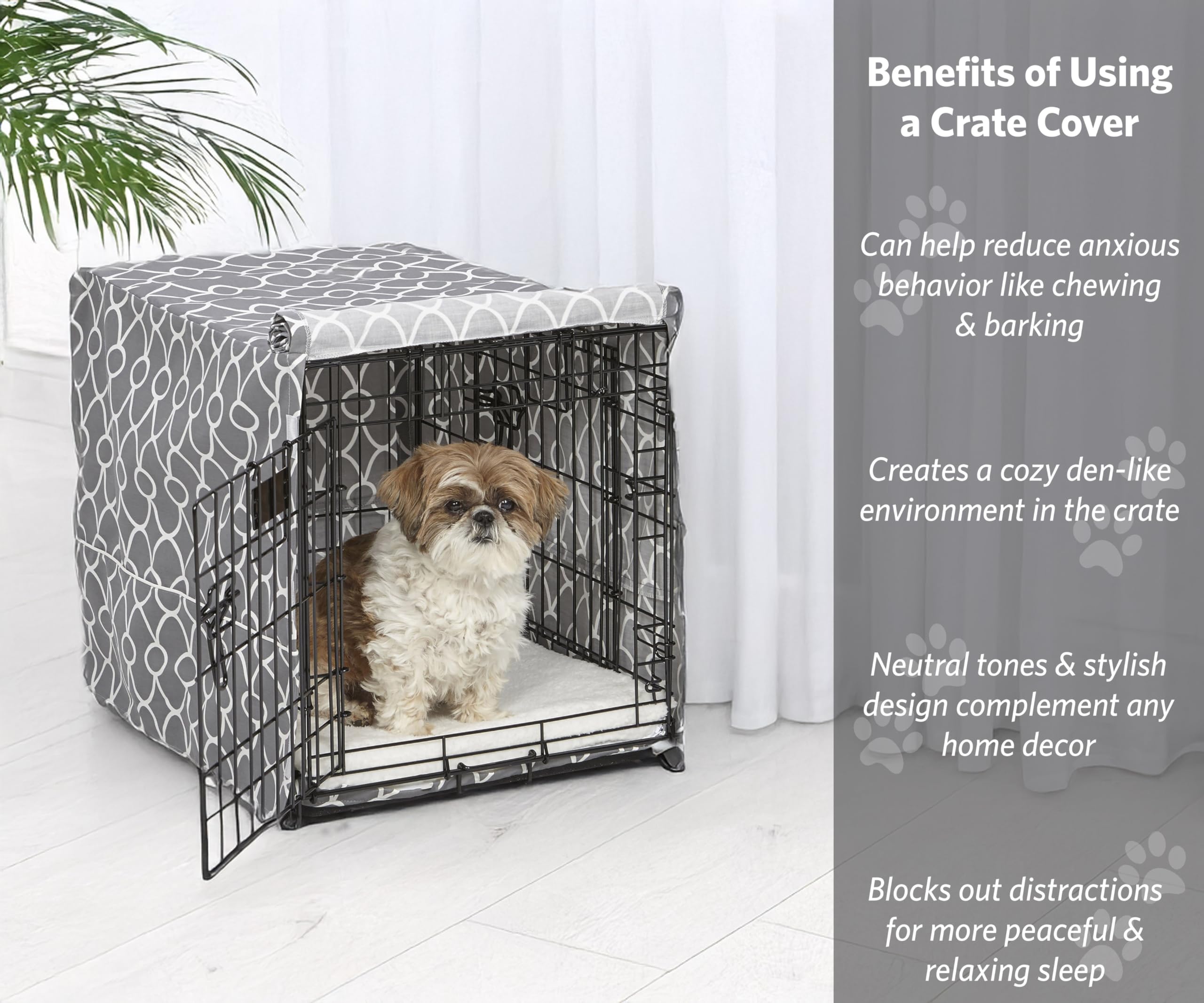 MidWest Homes for Pets 24-inch crate cover for iCrate and New World crates.
