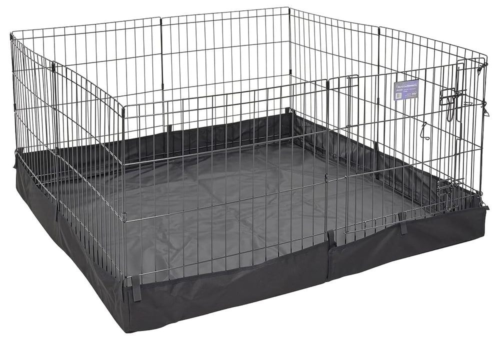 MidWest Homes for Pets square bottom fabric for easy cleanup and contained play