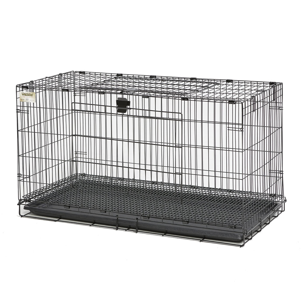 MidWest Wabbitat ABS pan with locking stop eases cleaning and removal