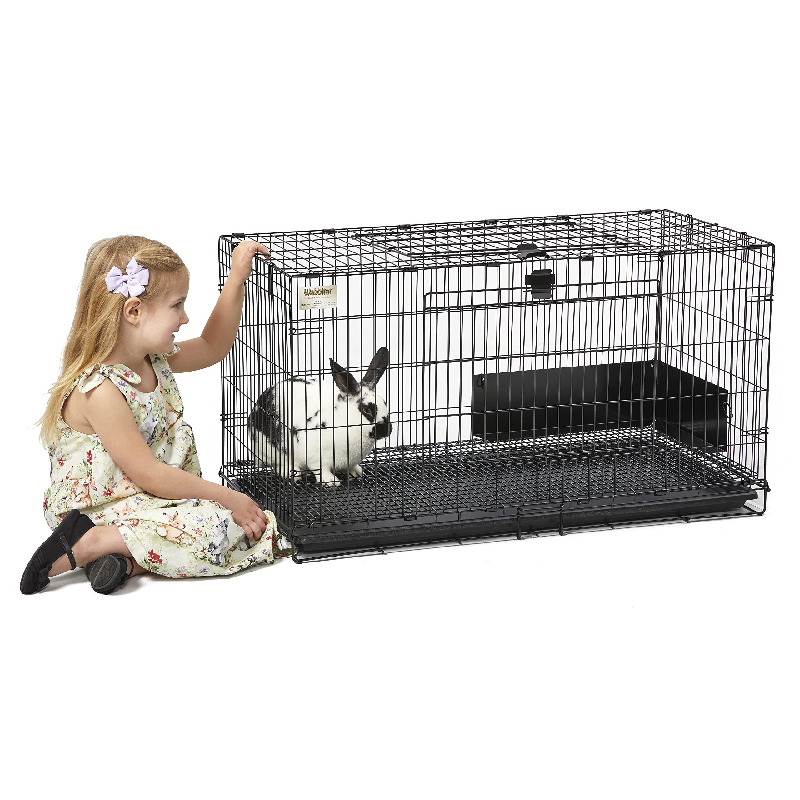 MidWest Wabbitat rust-resistant black finish stays durable over time