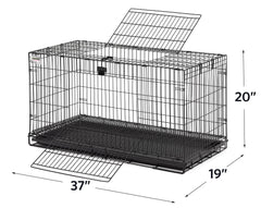 MidWest Wabbitat front door access for convenient daily care and handling