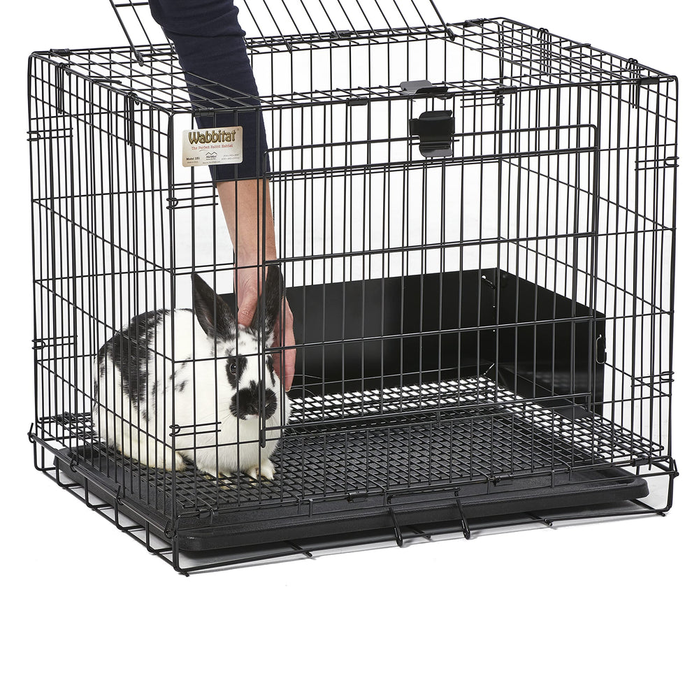 MidWest Wabbitat one-handed operation supports gentle pet interaction