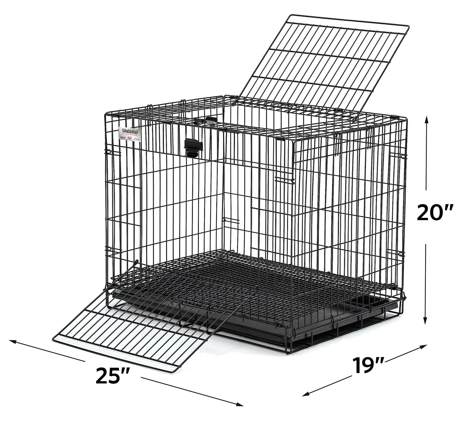 MidWest Wabbitat top door access supports convenient feeding and cleaning