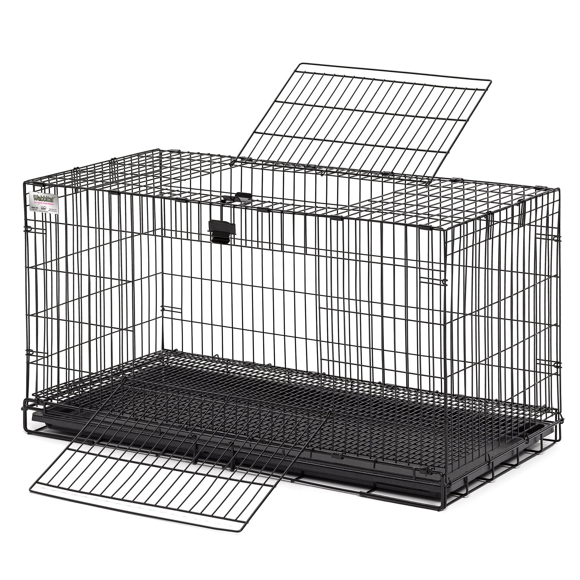 MidWest Wabbitat top door access for easy one-handed interaction with your rabbit