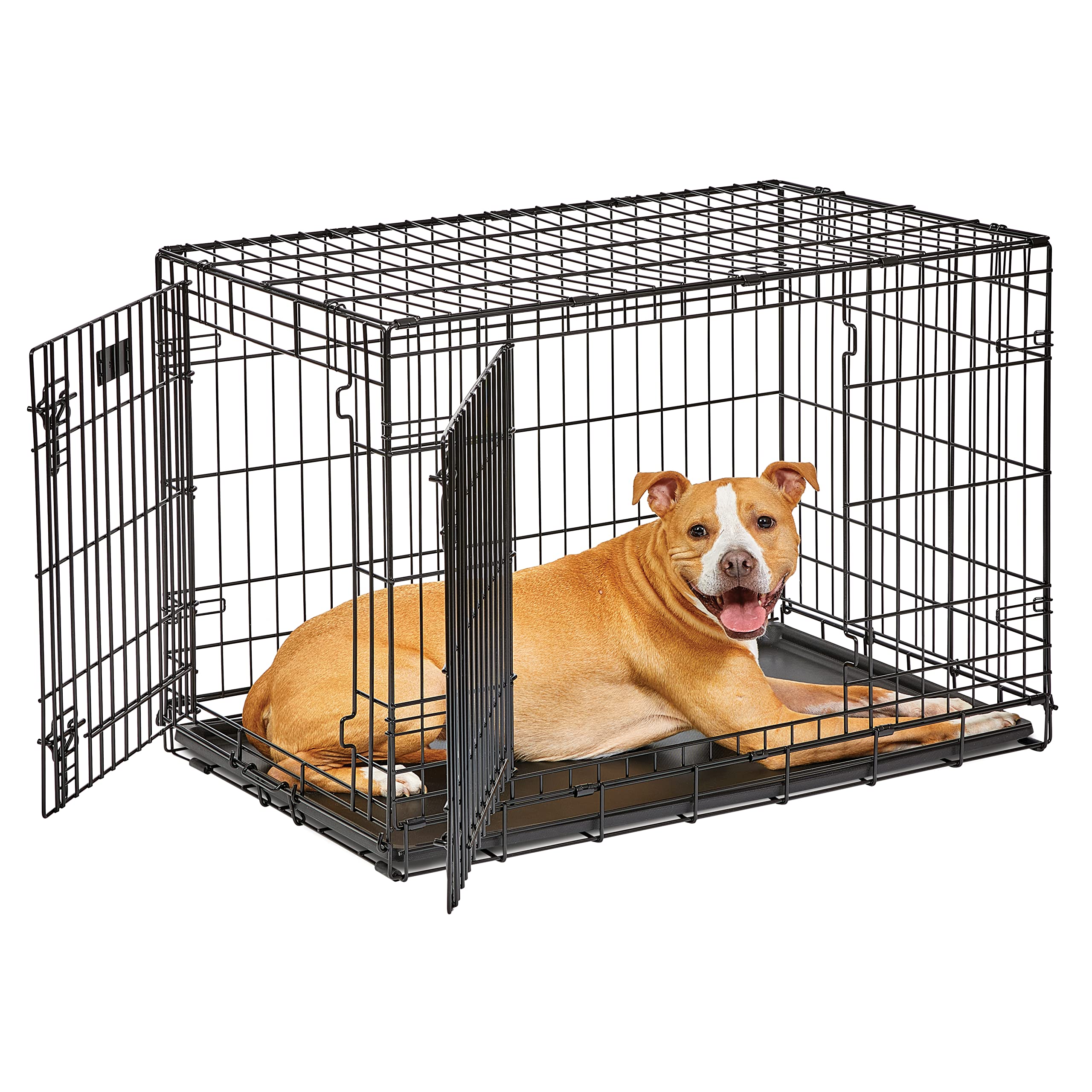 MidWest LifeStages 36-inch double-door crate for home and travel use