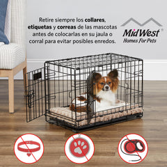 MidWest LifeStages crate showing Paw Block security feature