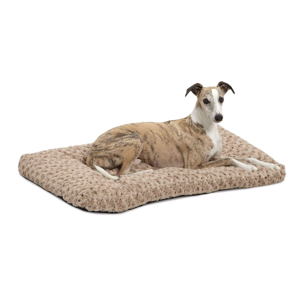 MidWest QuietTime Deluxe fits inside a 36-inch crate for cozy crate time.