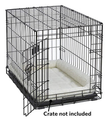 MidWest QuietTime fits 42-inch crates, offering spacious comfort for large dogs.