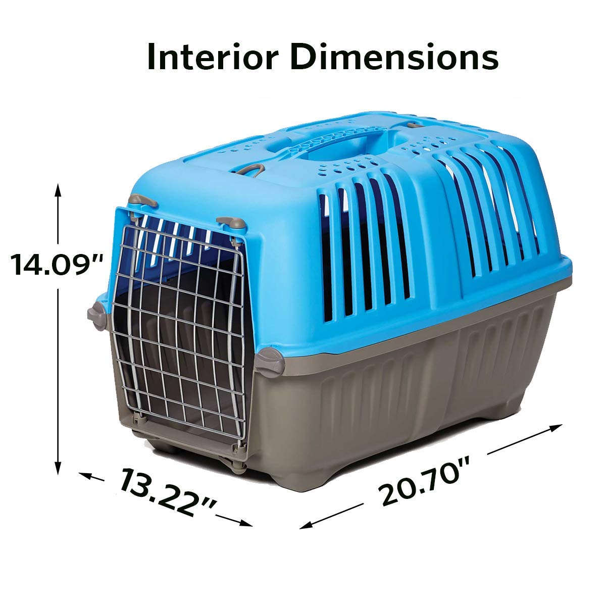 MidWest Spree 22-inch blue ventilation closeup highlights breathable sides for comfortable travel.