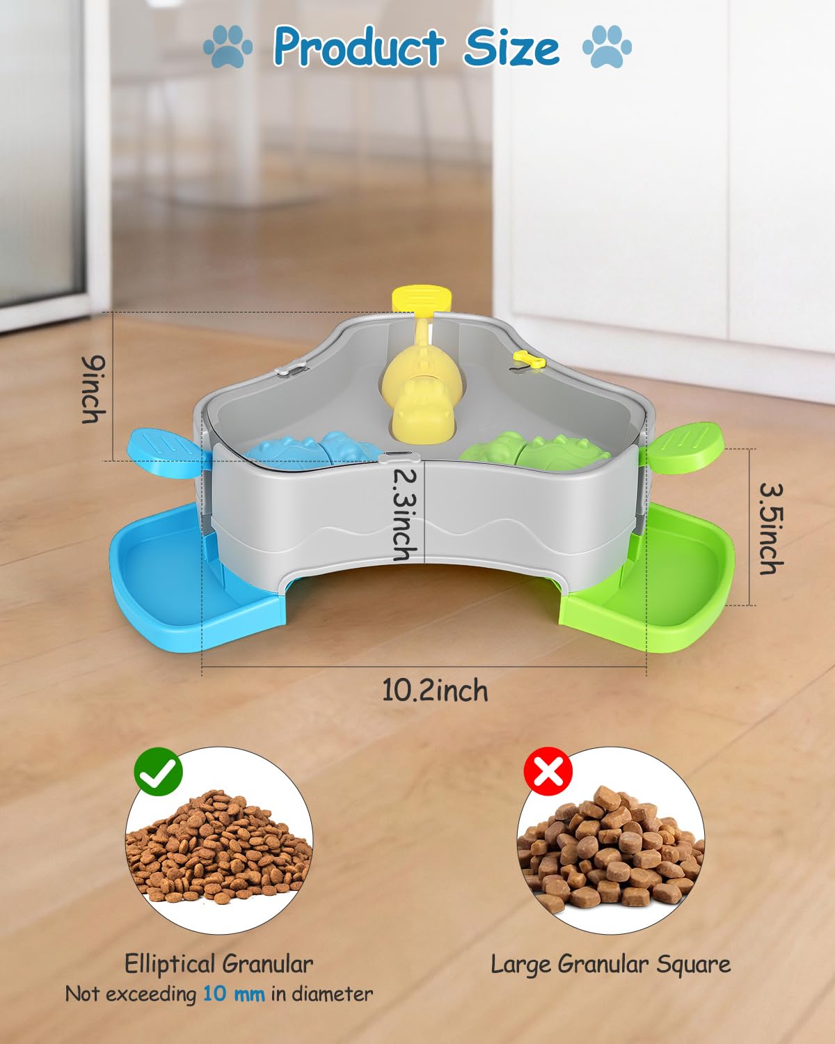 Mieakvool non-slip base keeps toy secure on the floor.