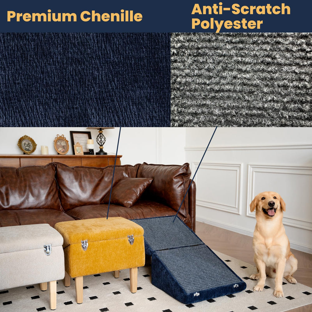 Miemie's Corner sturdy frame supports dogs up to 220 lbs with ease.