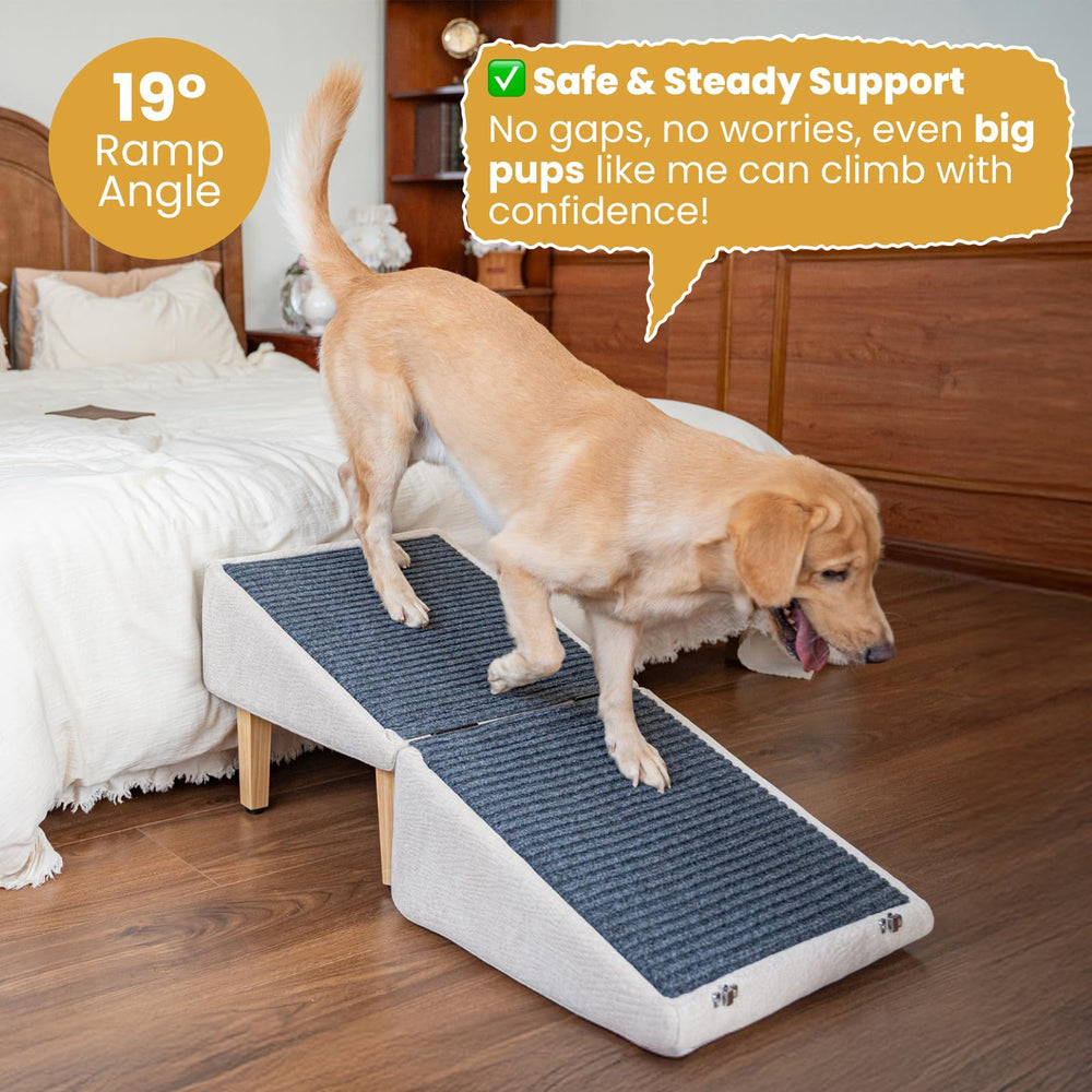 Miemie's Corner anti-slip surface keeps pets steady during climbs and daily use.